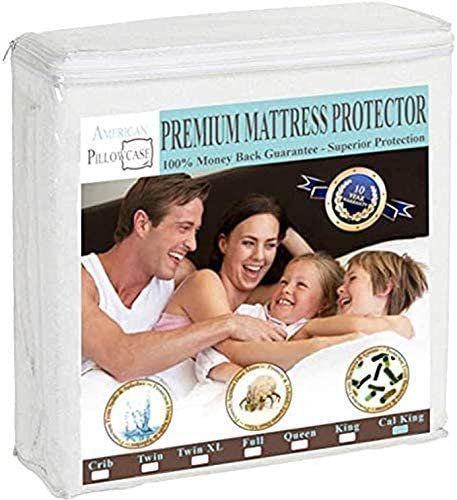 100% Waterproof Mattress Protector Breathable Premium Cover, Cal King Size