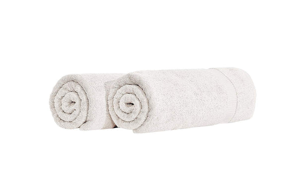 Organic Turkish Cotton White Bath Towels