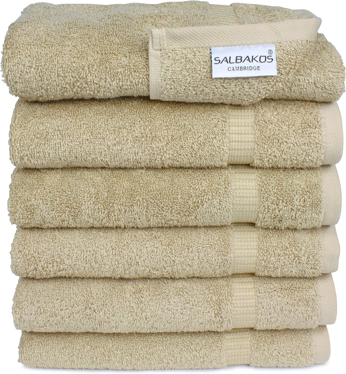 Pinzon 6 Piece Blended Egyptian Cotton Bath Towel Set - White 6