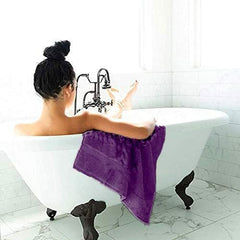Lavender Luxury Bath Towels Set, Turkish Cotton Hotel Large Bath
