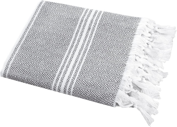 SALBAKOS Turkish Peshtemal Fouta Towel, Eco-Friendly and Oeko-Tex