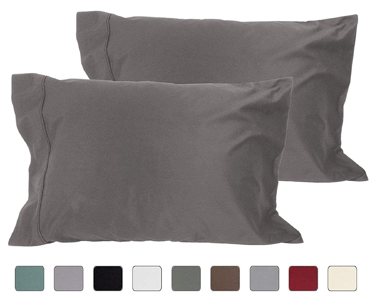 American Pillowcase 100% Cotton, High Thread Count, Luxury Set of Pill